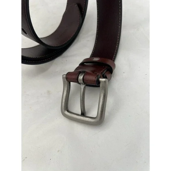 WOLFANT Men’s Brown Full Grain Italian Leather Belt 55” XL New In Box - Picture 6 of 14